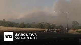 Aero Fire burns 1500 acres in Calaveras County evacuations in place [upl. by Sandye]