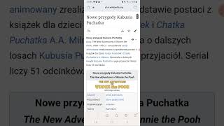 Moja historia seriali animowanych odcinek 3 Nowe Przygody Kubusia Puchatka i Oggy i Kalaruchy [upl. by Ellehcer]