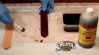 Basics to Hand Dyeing Leather [upl. by Pius]