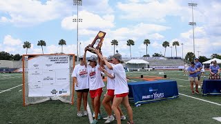 University of Tampa Womens Lacrosse 2024 NCAA National Championship Trophy Presentation [upl. by Affra]