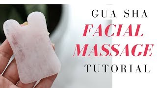 Release Stress with Gua Sha Facial Massage Tutorial [upl. by Spracklen567]