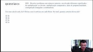 Questão 21 4º ano  4º SAERV  novembro2024 [upl. by Bellanca]