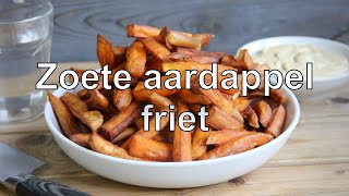 Zoete aardappel friet maken [upl. by Adrianna]