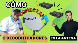 Como INSTALAR 2 📺📺 DECODIFICADORES esquema A LA ANTENA 📡 [upl. by Airetahs]