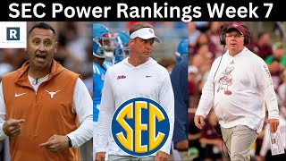 SEC Football Power Rankings Week 7  Question Marks For Top Contenders [upl. by Ettennan]