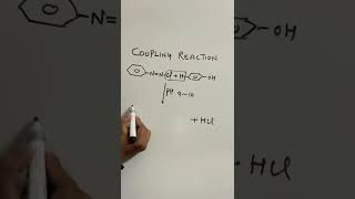 Coupling reaction  formation of coloured Dye azodye [upl. by Gaston]