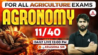 Agronomy 1140  Agriculture Exam Preparation 2024  UPSSSC AGTA  IBPS AFO  By Krashna sir [upl. by Sanjiv]