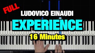 HOW TO PLAY  LUDOVICO EINAUDI  EXPERIENCE PIANO TUTORIAL LESSON [upl. by Erfert]