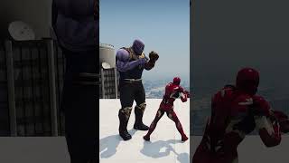 THANOS VS IRON MAN  TIME FOR REVENGE shorts [upl. by Anelrad]