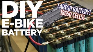 DIY Lithium Ion EBike Battery Pack from 18650 Laptop Batteries [upl. by Herriott]