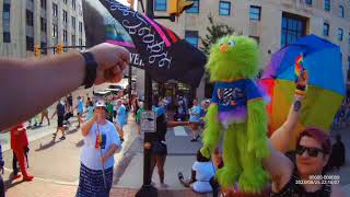 Akron Pride Parade 2023  Dayton Street Preachers [upl. by Eadnus]