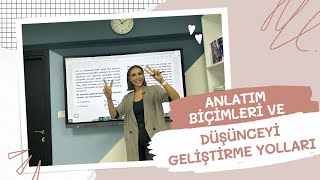 15 DAKİKADA ❗️ ANLATIM BİÇİMLERİ VE DÜŞÜNCEYİ GELİŞTİRME YOLLARI FARKI lgs lgstürkçe [upl. by Ennaitak]