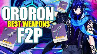 The Best Ororon Weapons in 3 Minutes Genshin Impact [upl. by Nayarb]