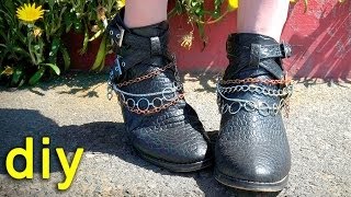 DIY Boot Jewelry  Designer DIY [upl. by Hnid]