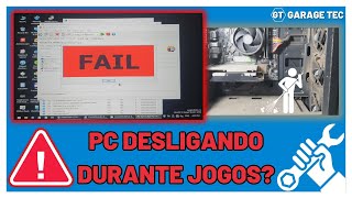 PC Desligando Durante Jogos Testes e Limpeza Completa Parte 1 Diagnóstico e Desmontagem Inicial [upl. by Yzeerb424]