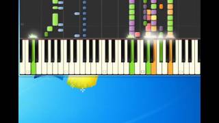 Lene Marlin Sitting down here Piano tutorial by Synthesia [upl. by Salomi435]