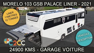 Présentation MORELO 103 GSB PALACE LINER  GARAGE VOITURE  24900 Kms  réservé [upl. by Yleek]