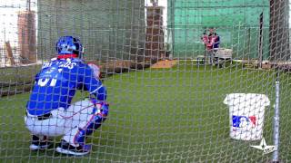 Jonathan Lucroy amp Robinson Chirinos  Catching Cage Work [upl. by Fillian]