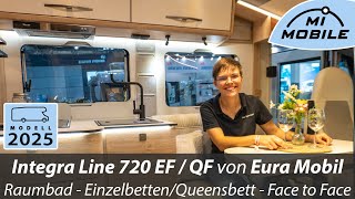 Messeneuheit  Eura Mobil Integra Line 720 EF und QF  Wohnmobil Caravansalon Düsseldorf [upl. by Epuladaug]