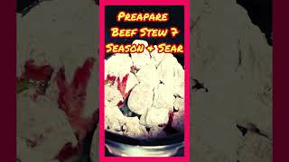 Preparing The Meat For Beef Stew 7 slowcooking easycooking easyrecipe [upl. by Naletak]