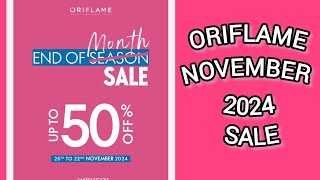 Oriflame November 2024 month end sale Flyer [upl. by Neelram]