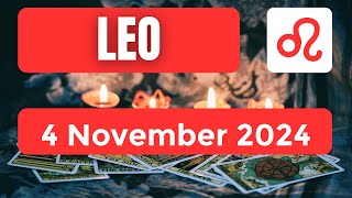 Leo horoscope  Leo Horoscope for Today 4 November 2024 [upl. by Nedry]