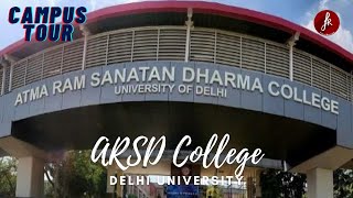 Atma Ram Sanatan Dharma College Delhi University Campus Tour  South Campus  College Fest Tide [upl. by Llebanna]