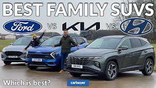 New Kia Sportage vs Hyundai Tucson amp Ford Kuga review which is the best family SUV [upl. by Phillip588]