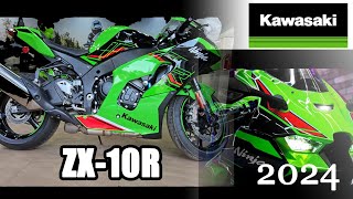 2024 Kawasaki ZX10r  ZX10r Price amp Detail Walkaround Review  BikingTech [upl. by Nuawed]