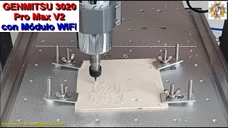 Modulo WiFi para Genmitsu 3020 PRO MAX V2 CNC Router Engraver Metal and Wood Colocado dentro [upl. by Akiner867]