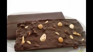 TURRON DE CHOCOLATE CON FRUTOS SECOS [upl. by Kusin]