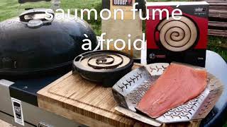 Saumon fumé à froid dans barbecue weber [upl. by Notna739]