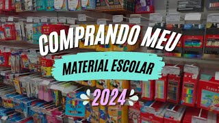 COMPRANDO MEU MATERIAL ESCOLAR 2024 NA KALUNGA comprandomaterialescolar materialescolar [upl. by Anuahc553]