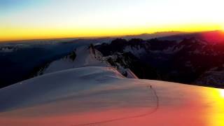 Mont Blanc 4810m cosmique route solo Climber´s PLK [upl. by Ayikahs]