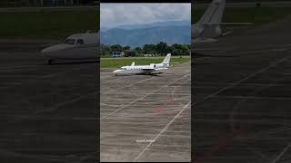 IAI Westwind 2 nose pointing north while taxiing and parking Valera Airport shorts [upl. by Tevlev]