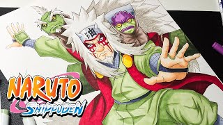 Drawing JIRAIYA Sage Mode from NARUTO SHIPPUDEN [upl. by Sleinad]