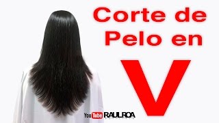 Corte en V RAUL ROA ESTILISTA [upl. by Janyte]