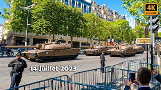 🇫🇷 Paris 14 Juillet 2023 Défilé Militaire Armored Vehicles and Aviation ChampsElysées 4K60fps [upl. by Pedersen]