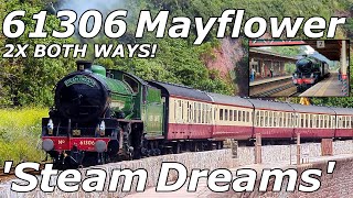 61306 Mayflower  Steam Dreams Tour  Both Ways  150624 [upl. by Trebron]