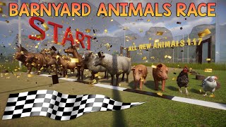 All New Animals Race in Planet Zoo Barnyard Pack included Sheep Pig Goat Chicken Alpaca amp Donkey [upl. by Arimak]