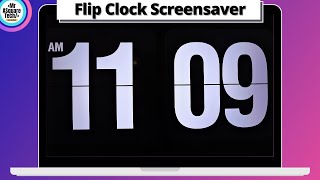 Flip Clock Screensaver for windows 2022  clock screensaver for windows 7 8 10 [upl. by Rolfston314]