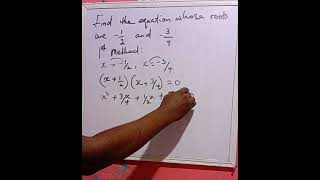 Roots of Quadratic Equation [upl. by Annayrb]