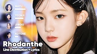 tripleS EVOLution  Rhodanthe Line Distribution  Lyrics Karaoke PATREON REQUESTED [upl. by Anelrihs]