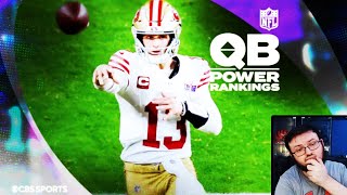 BENGALS FAN REACTS TO CBS SPORTS POSTING THEIR QB POWER RANKINGS THIS IS INSANE [upl. by Aninahs]