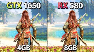 RX 580 vs GTX 1650  Test in 10 Games 1080p [upl. by Analra]