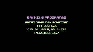 Banking Programme  CS50P Final Project [upl. by Akcirret]