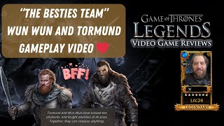 “The Bestie Team” ❤️ Wun Wun amp Tormund Gameplay  Game of Thrones Legends [upl. by Eelanaj]