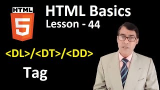 DL DT and DD Tag in HTML  HTML for beginners lesson  44  HTML tags in hindi [upl. by Pond]