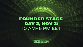 Slush 2024 Livestream  Founder Stage  Day 2 [upl. by Atterrol349]