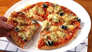 Pizza SIN harina  Receta muy rápida y fácil [upl. by Clayberg]